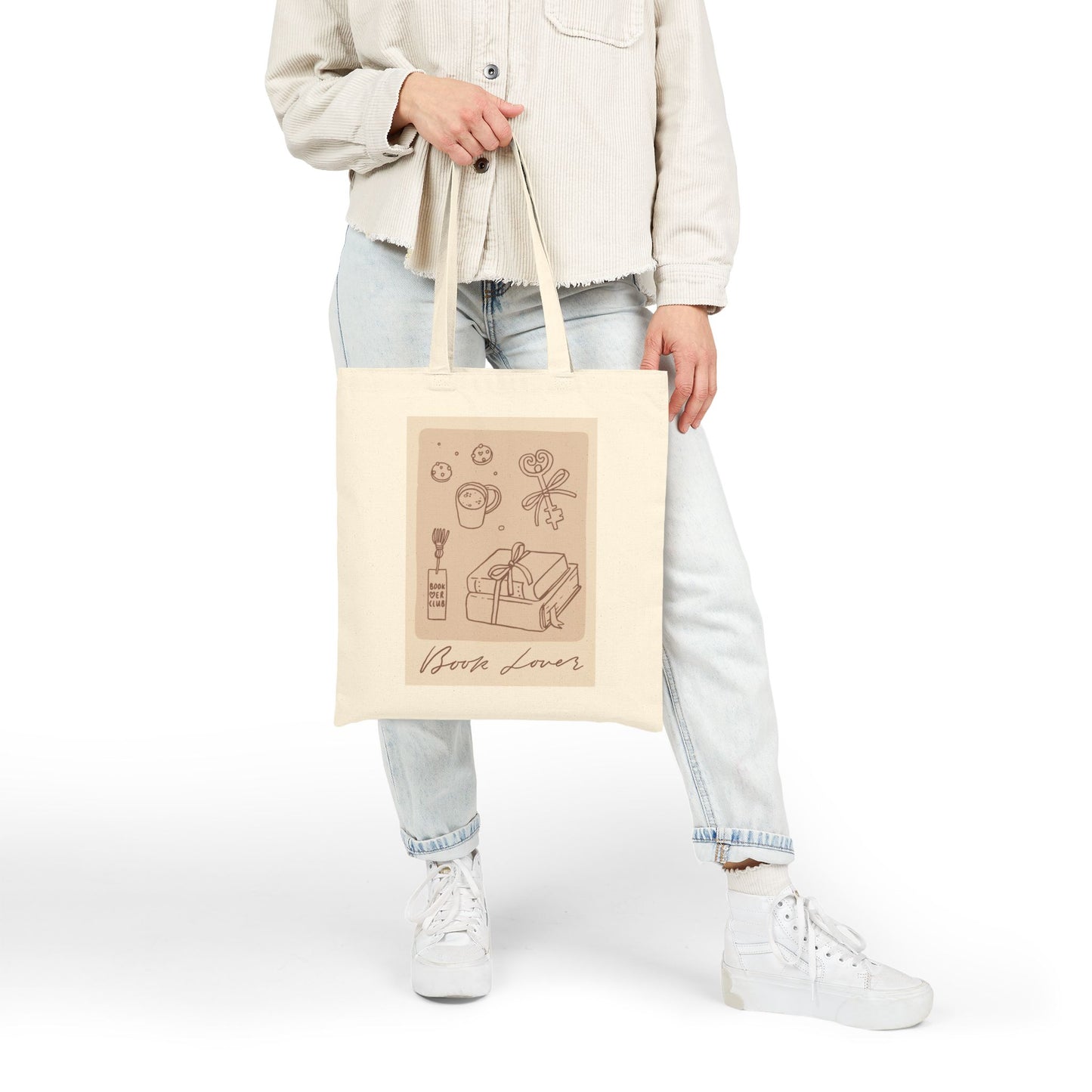 Book Lover Cotton Canvas Tote Bag