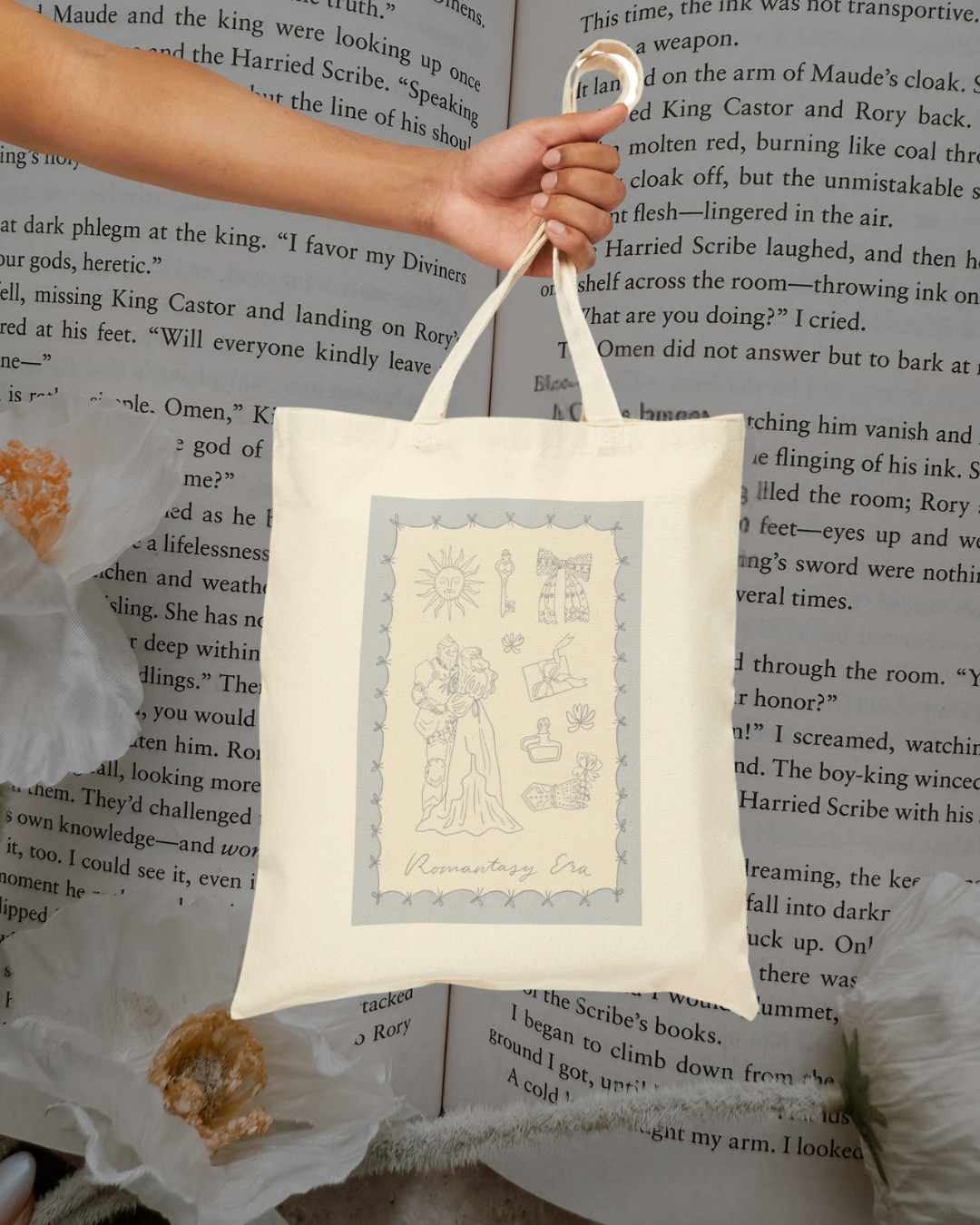 Romantasy Era Cotton Canvas Tote Bag