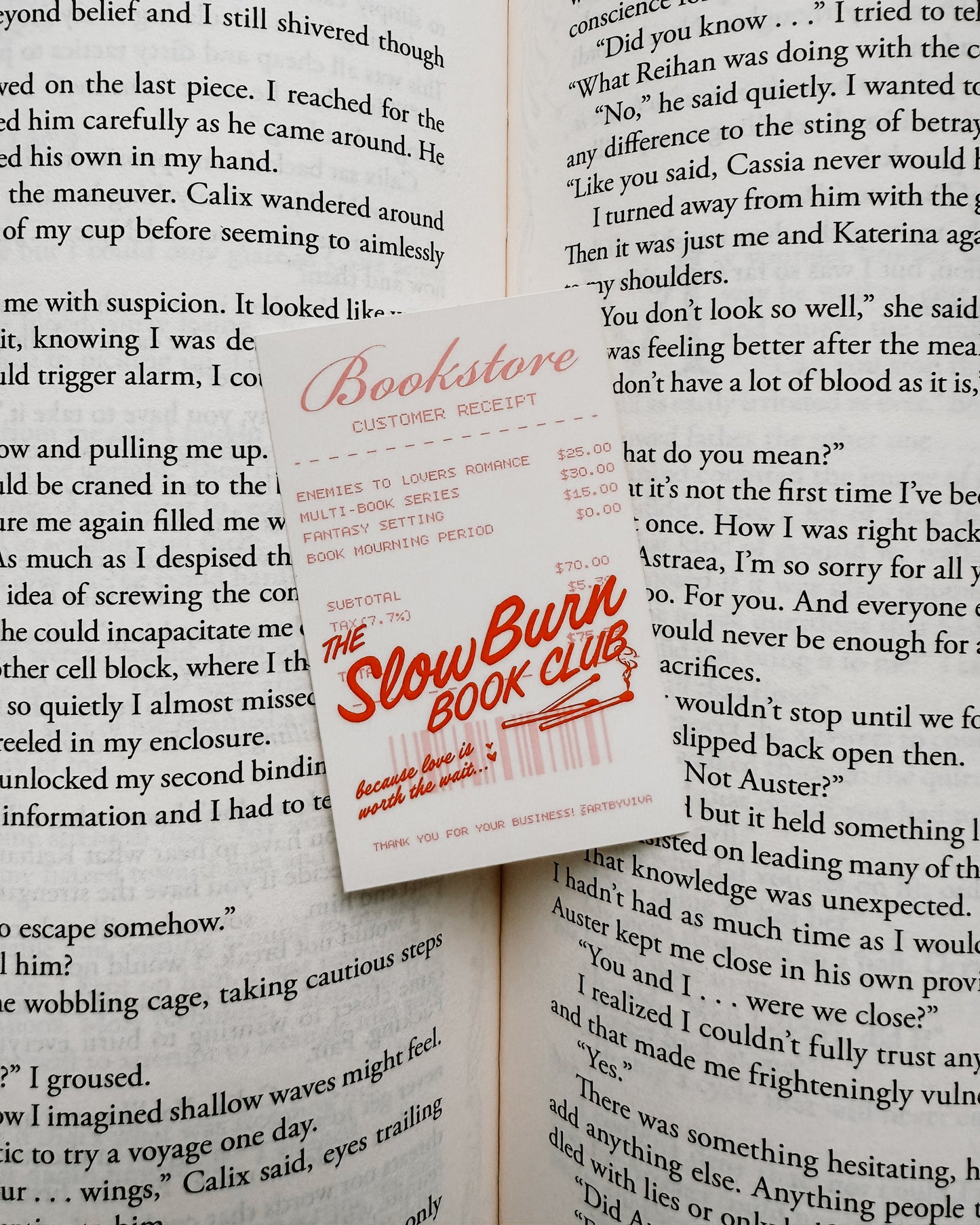 Slow Burn Book Club Sticker