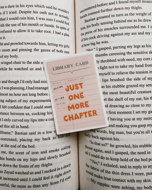 Just One More Chapter Sticker