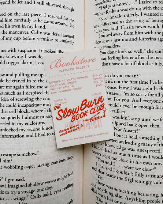Slow Burn Book Club Sticker